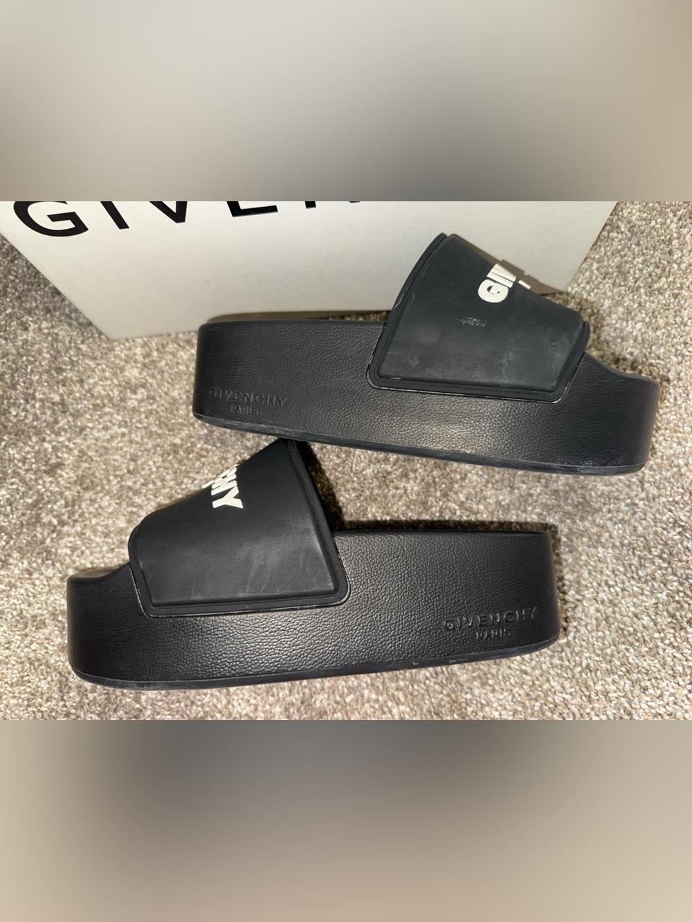 Givenchy Logo Platform Slide Sandals - Picture 4 of 9
